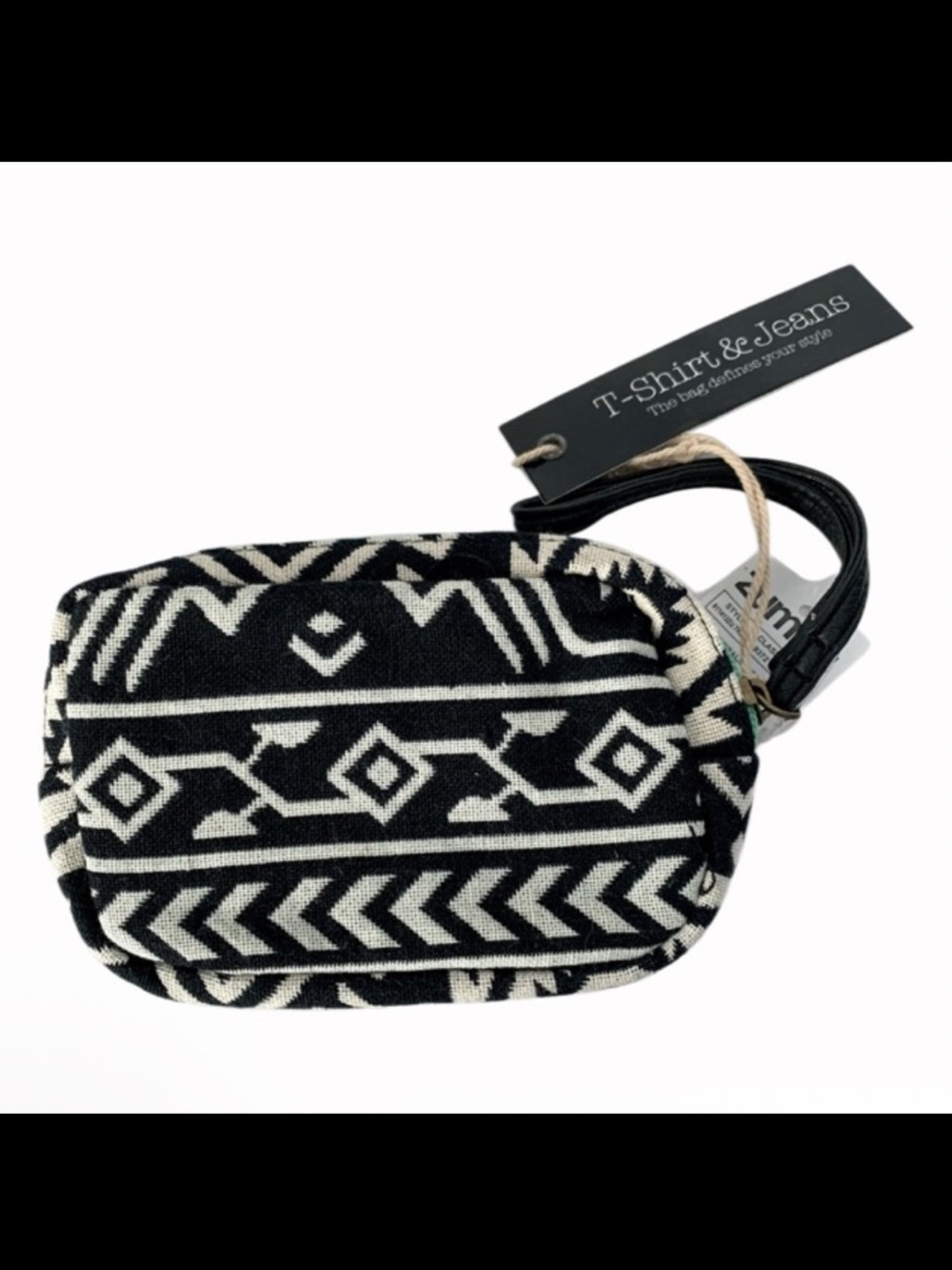 T-Shirt & Jeans Alexis Tribal Mint Zip Pouch Wristlet